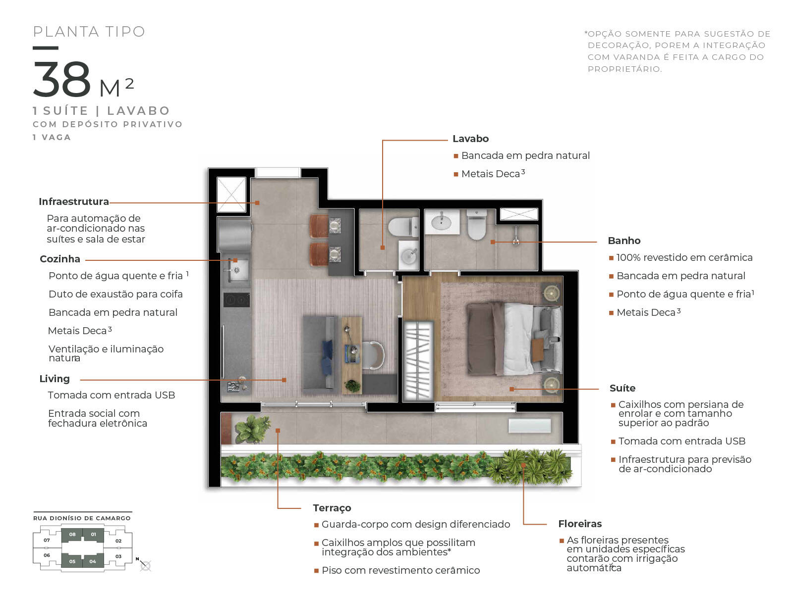 Apartamento à venda com 1 quarto, 37m² - Foto 5